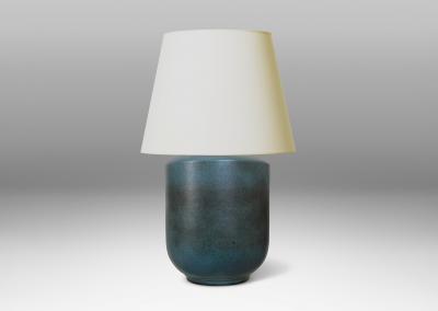  R rstrand Rorstrand Studio Table Lamp in Blue and Gray Brown by Gunnar Nylund