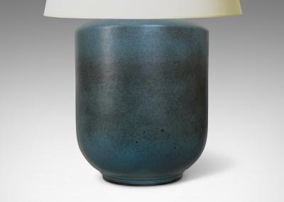  R rstrand Rorstrand Studio Table Lamp in Blue and Gray Brown by Gunnar Nylund