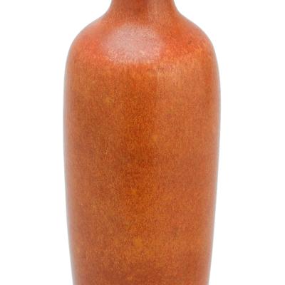  R rstrand Rorstrand Tall Table Lamp in Warm Terracotta and Tan by Gunnar Nylund