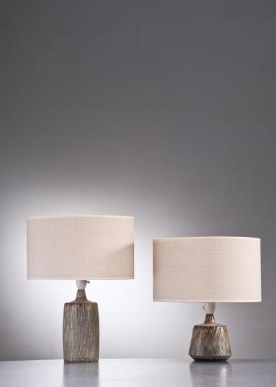  R rstrand Studio Gunnar Nylund a synchronic pair of ceramic table lamps Sweden
