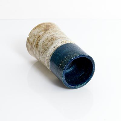  R rstrand Studio TWO SYLVIA LEUCHOVIOUS BLUE WHITE RORSTRAND STUDIO VASES