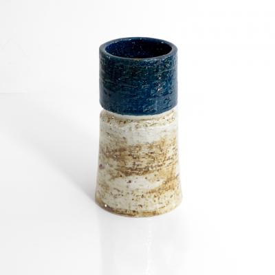  R rstrand Studio TWO SYLVIA LEUCHOVIOUS BLUE WHITE RORSTRAND STUDIO VASES