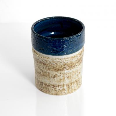  R rstrand Studio TWO SYLVIA LEUCHOVIOUS BLUE WHITE RORSTRAND STUDIO VASES