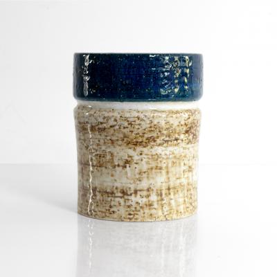  R rstrand Studio TWO SYLVIA LEUCHOVIOUS BLUE WHITE RORSTRAND STUDIO VASES