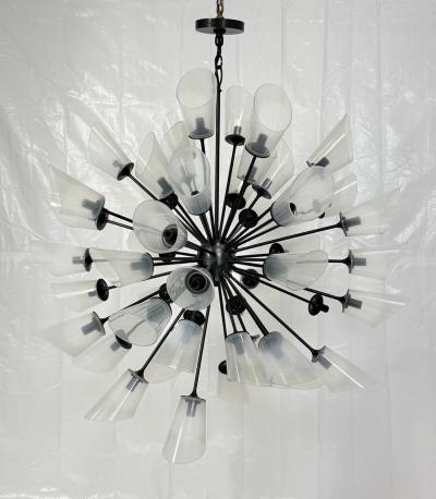  REMAINS LIGHTING 48 Arm Sputnik Chandelier by Remains Lighting Bronzed Finish American Modern
