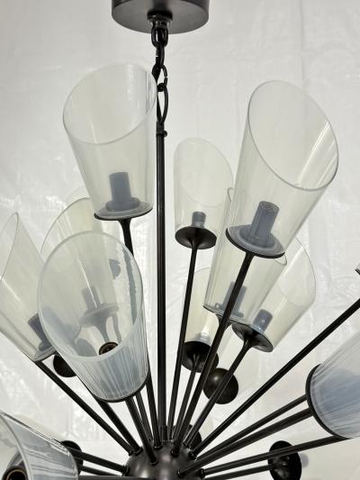  REMAINS LIGHTING 48 Arm Sputnik Chandelier by Remains Lighting Bronzed Finish American Modern