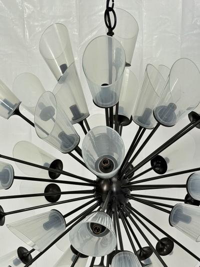  REMAINS LIGHTING 48 Arm Sputnik Chandelier by Remains Lighting Bronzed Finish American Modern
