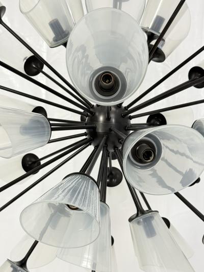  REMAINS LIGHTING 48 Arm Sputnik Chandelier by Remains Lighting Bronzed Finish American Modern