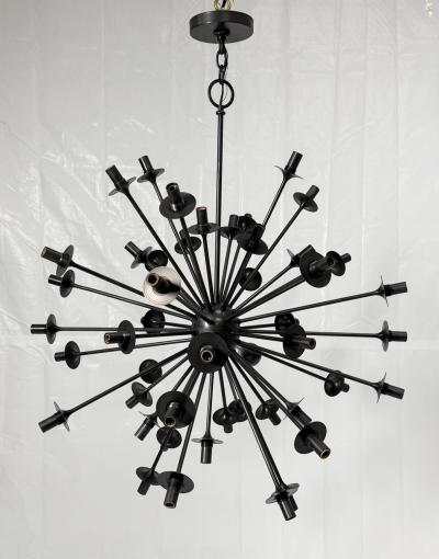  REMAINS LIGHTING 48 Arm Sputnik Chandelier by Remains Lighting Bronzed Finish American Modern