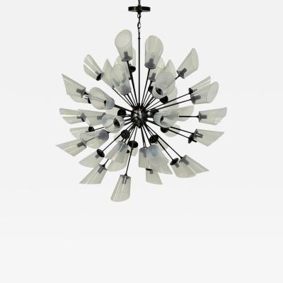 REMAINS LIGHTING 48 Arm Sputnik Chandelier by Remains Lighting Bronzed Finish American Modern