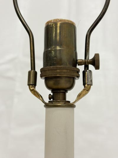  REMAINS LIGHTING A pair of Vintage 1960s Striped Ceramic Table Lamps by Remains Lighting