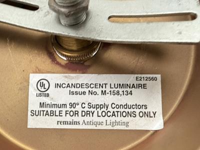  REMAINS LIGHTING Brass Nickel Sunburst Chandelier by Remains Lighting of New York