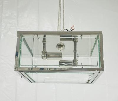  REMAINS LIGHTING Remains Lighting Cardea Polished Nickel Glass Flush Mount Ceiling Wall light