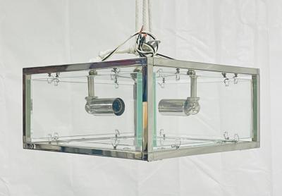  REMAINS LIGHTING Remains Lighting Cardea Polished Nickel Glass Flush Mount Ceiling Wall light