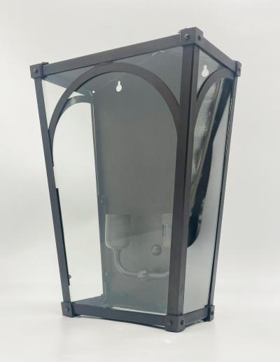  REMAINS LIGHTING Remains Lighting Mercer 17 Exterior Brass Lantern or Wall Sconce American