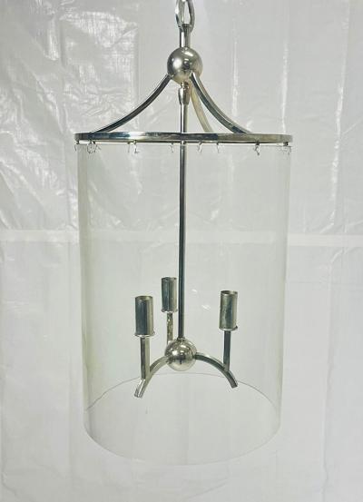  REMAINS LIGHTING Remains Lighting Minerva Lantern Light in Polished Nickel and Glass USA 2018