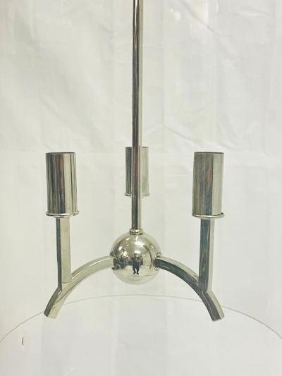  REMAINS LIGHTING Remains Lighting Minerva Lantern Light in Polished Nickel and Glass USA 2018