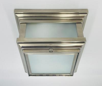  REMAINS LIGHTING Remains Lighting Philip 10 Flush Mount Light with Satin Nickel Finish