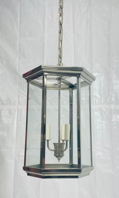  REMAINS LIGHTING Remains Lighting Philip Hexagonal Nickel Lantern Pendant Light American Light
