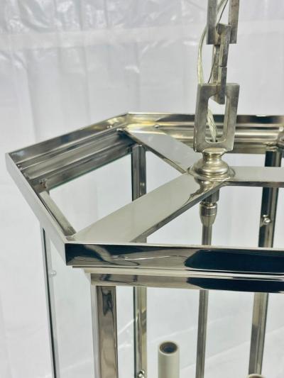 REMAINS LIGHTING Remains Lighting Philip Hexagonal Nickel Lantern Pendant Light American Light