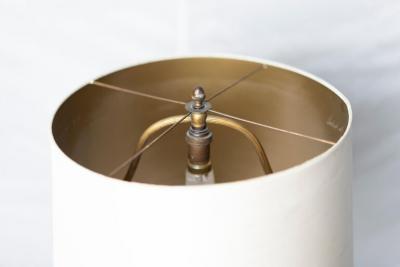  RICHARD BURGSTHAL ART NOUVEAU DARK BLUE P TE DE VERRE TABLE LAMP BY RICHARD BURGSTHAL