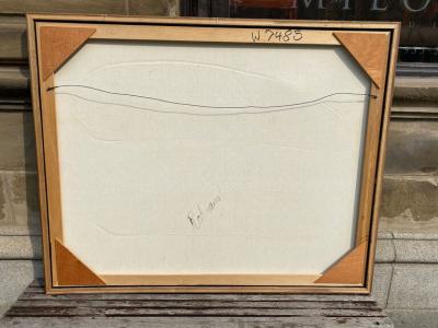  ROHMANN ABSTRACT PAINTING ACRYLIC ON CANVAS BY ROHMANN