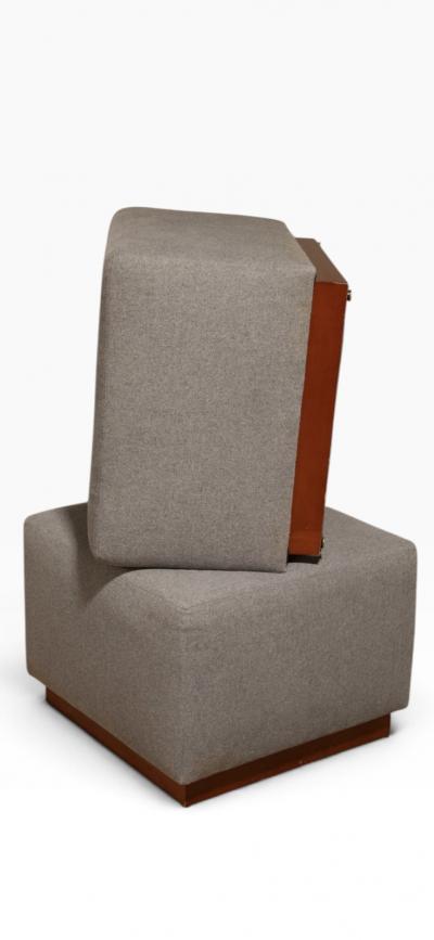  Ralph Lauren Pair of Modern Hollywood Ottomans by Ralph Lauren Home