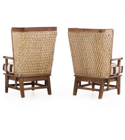  Ralph Lauren Pair of Rustic Orkney Chairs by Ralph Lauren