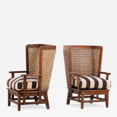  Ralph Lauren Pair of Rustic Orkney Chairs by Ralph Lauren