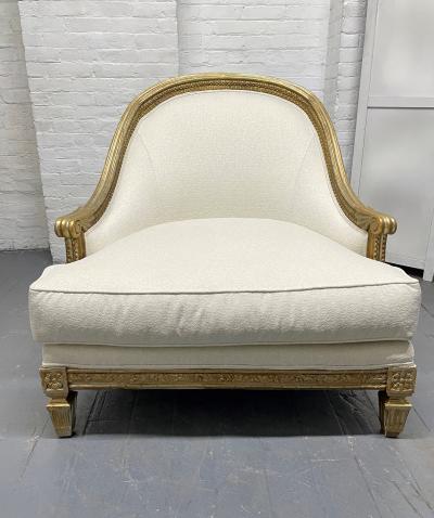  Ralph Lauren Ralph Lauren Antique Style Lounge Chair and Ottoman