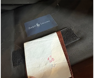  Ralph Lauren Ralph Lauren Leather Writers Chair and Ottoman