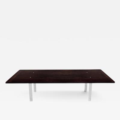  Ralph Lauren Ralph Lauren Modern Dining Table in Mahogany and Stainless Steel