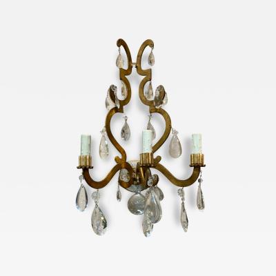  Ralph Lauren Ralph Lauren Rock Crystal Italian Wall Light Sconce