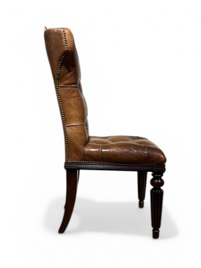  Ralph Lauren Ralph Lauren Tufted Brown Leather Desk Chair