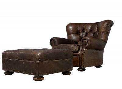  Ralph Lauren Ralph Lauren Writers Chair and Ottoman