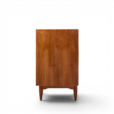  Ramseur Furniture Co Ramseur Harlequin Mid Century Walnut Credenza and Hutch