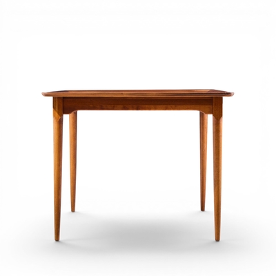  Ramseur Furniture Co Ramseur Mid Century Walnut Expanding Dining Table with 3 Leaves