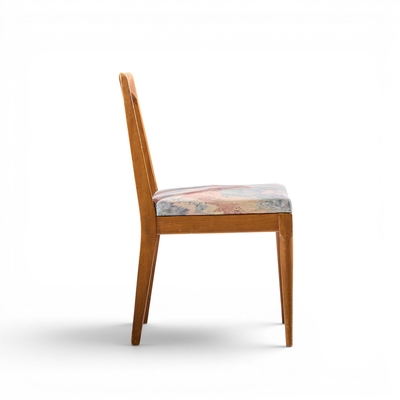  Ramseur Furniture Co Ramseur Mid Century Walnut and Cane Dining Chairs Set of 6