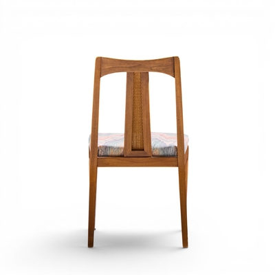  Ramseur Furniture Co Ramseur Mid Century Walnut and Cane Dining Chairs Set of 6