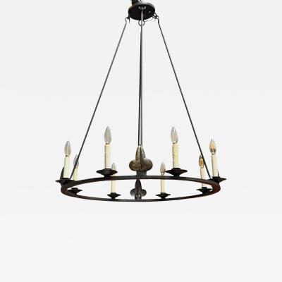  Randy Esada Designs 18c Style Spanish Colonial Wrought Iron 8 Lite Chandelier by Randy Esada Designs
