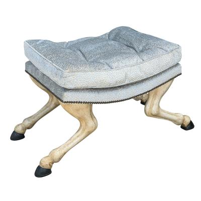 Randy Esada Designs 18th C Style Horse Leg Hoof Vanity Stool or Bench by Randy Esada Designs