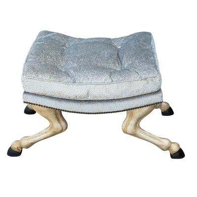  Randy Esada Designs 18th C Style Horse Leg Hoof Vanity Stool or Bench by Randy Esada Designs