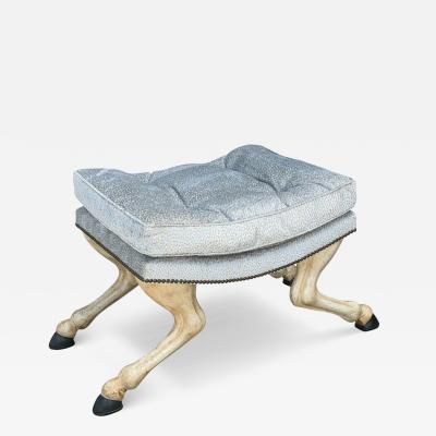  Randy Esada Designs 18th C Style Horse Leg Hoof Vanity Stool or Bench by Randy Esada Designs