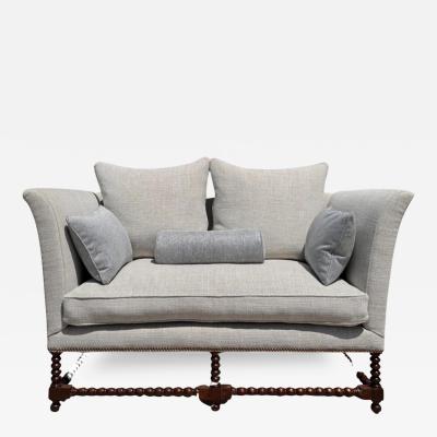  Randy Esada Designs 18th C Style Italian Walnut Down Sofa Settee by Randy Esada Designs