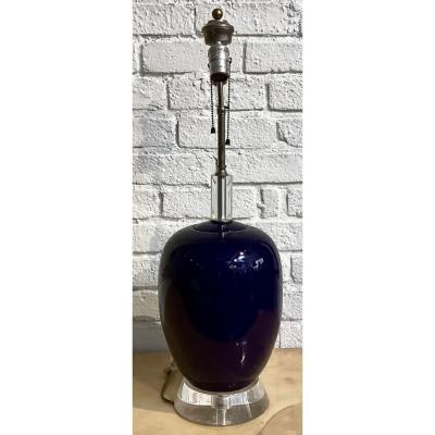  Randy Esada Designs Antique Chinese Cobalt Blue Ginger Jar Now a Designer Lamp