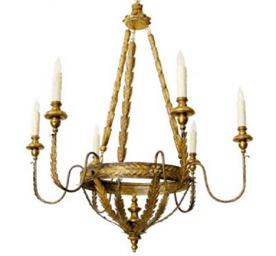  Randy Esada Designs Elegant Milano Italian Six Arm Chandelier by Randy Esada Designs Inc