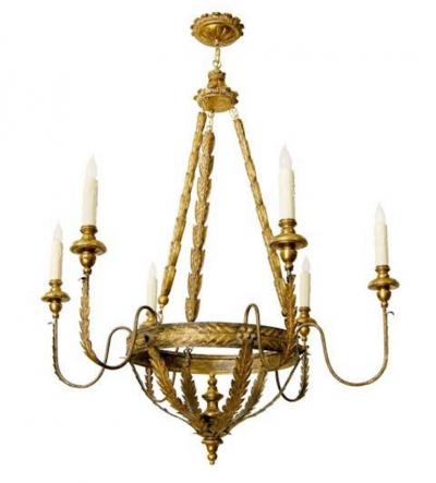  Randy Esada Designs Elegant Milano Italian Six Arm Chandelier by Randy Esada Designs Inc