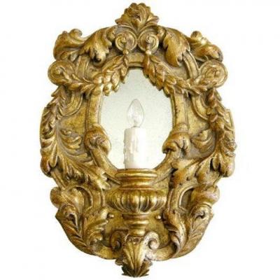  Randy Esada Designs Extraordinary Italian Gilt Wood Designer Sconce Juliette by Randy Esada
