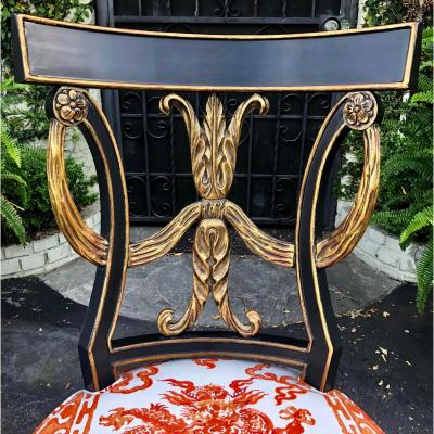  Randy Esada Designs Regency Giltwood Designer Dining Chair by Randy Esada Designs for Prospr