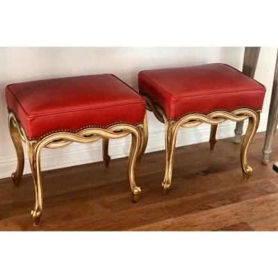  Randy Esada Designs Regency Style Ribbon Taboret Bench by Randy Esada Designs for Prospr a Pair